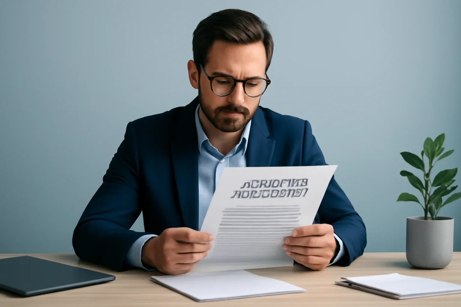 Business owner reviewing the advertiser disclosure