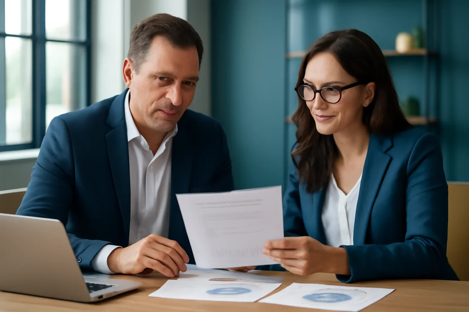 Business owner reviewing asset-based lending options