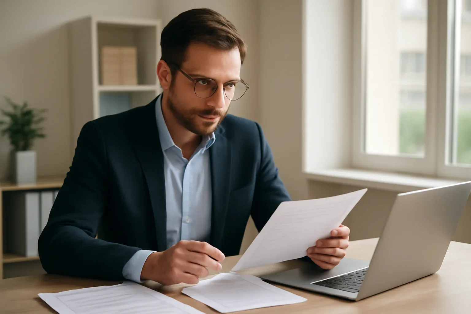 Business owner learning about dscr for commercial real estate loans