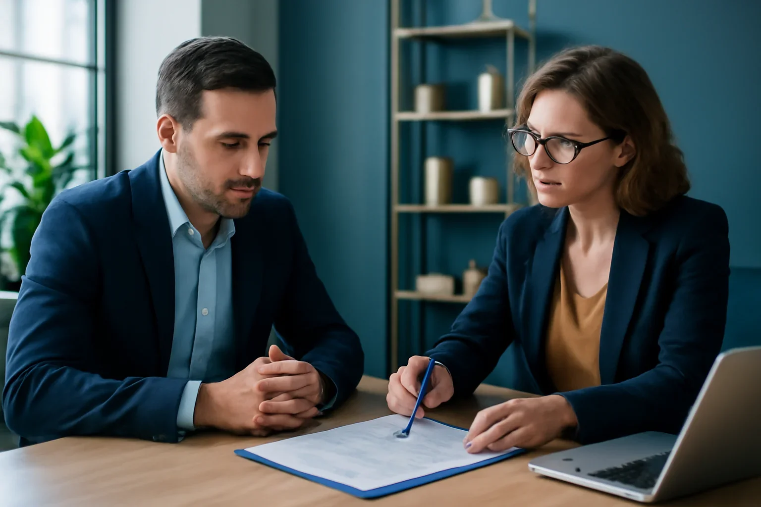 Business owner reviewing business debt consolidation loans options