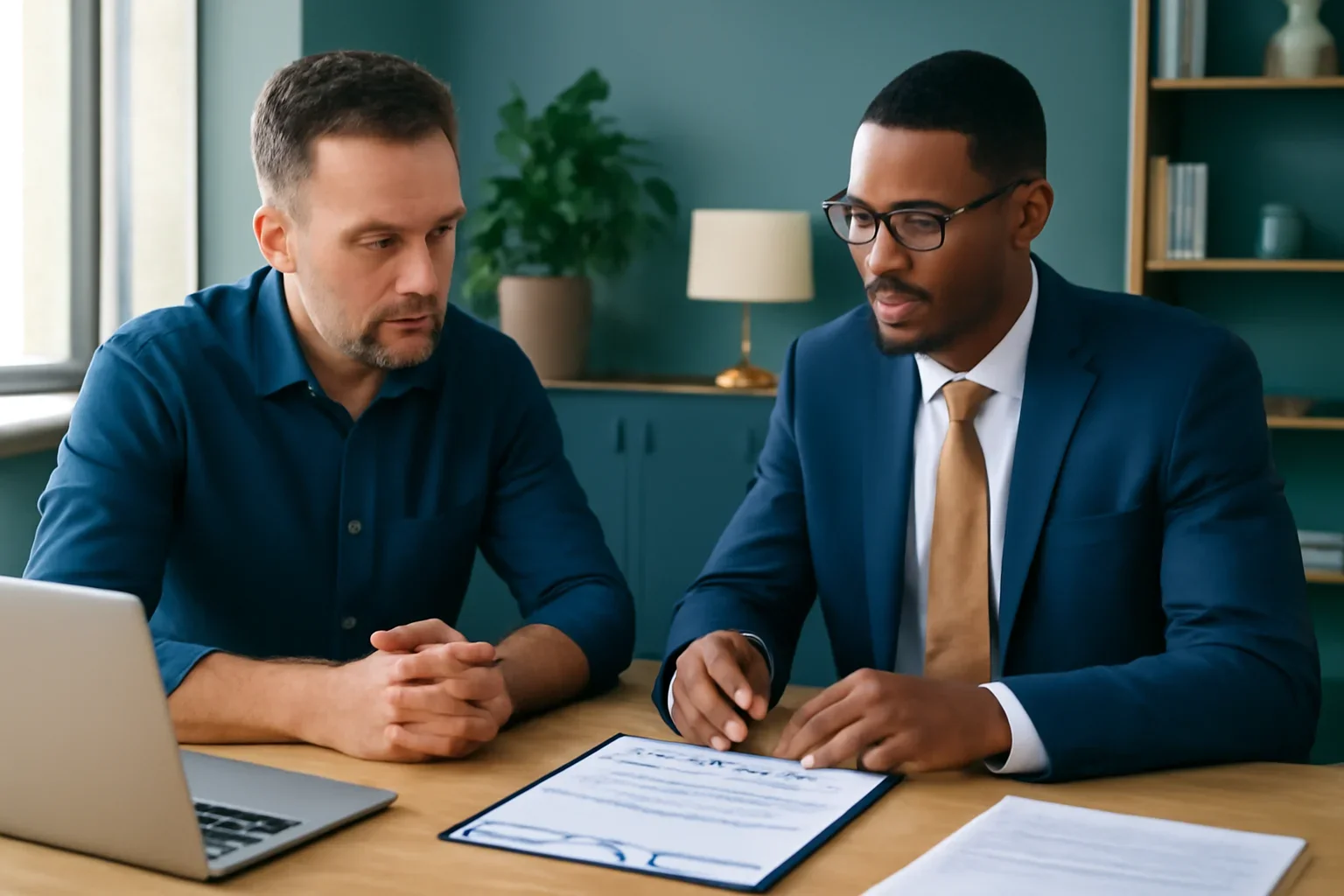 Business owner reviewing business loans options