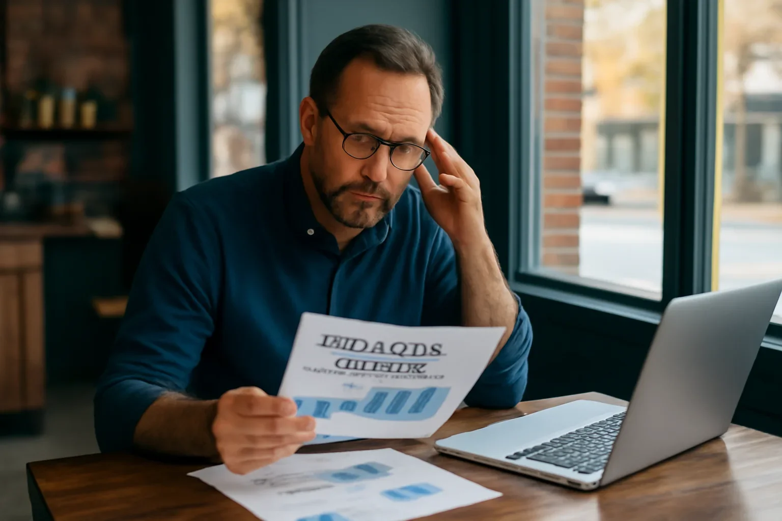 Business owner reviewing financing options in New Jersey