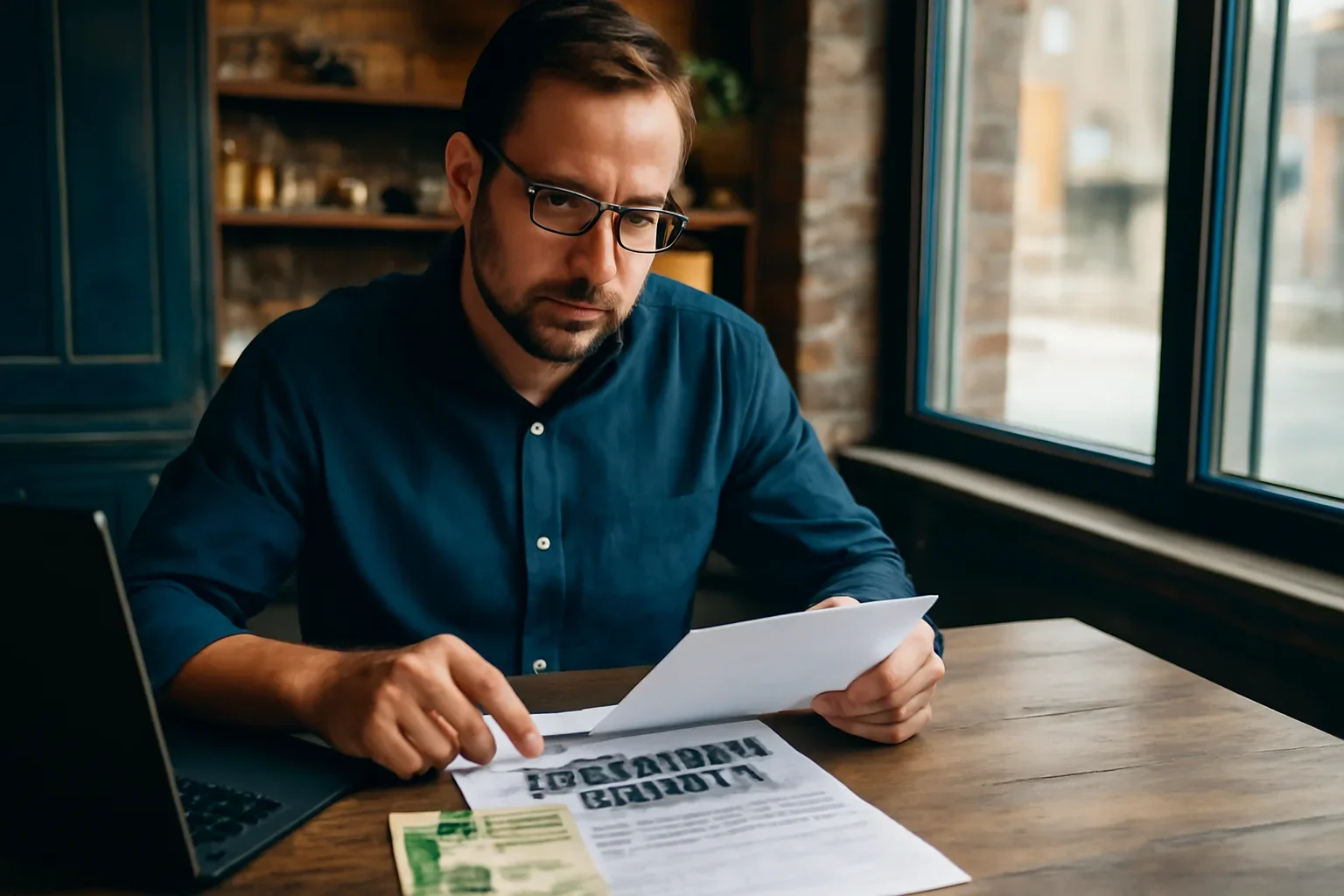 Business owner reviewing financing options in the United States