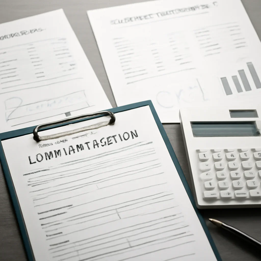 Documents and business details used to evaluate commercial real estate loans