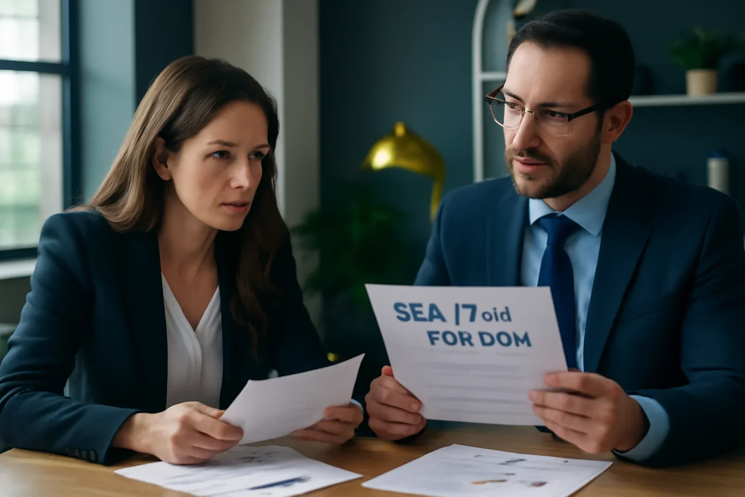 Business owner reviewing sba 7(a) vs. 504 loan options