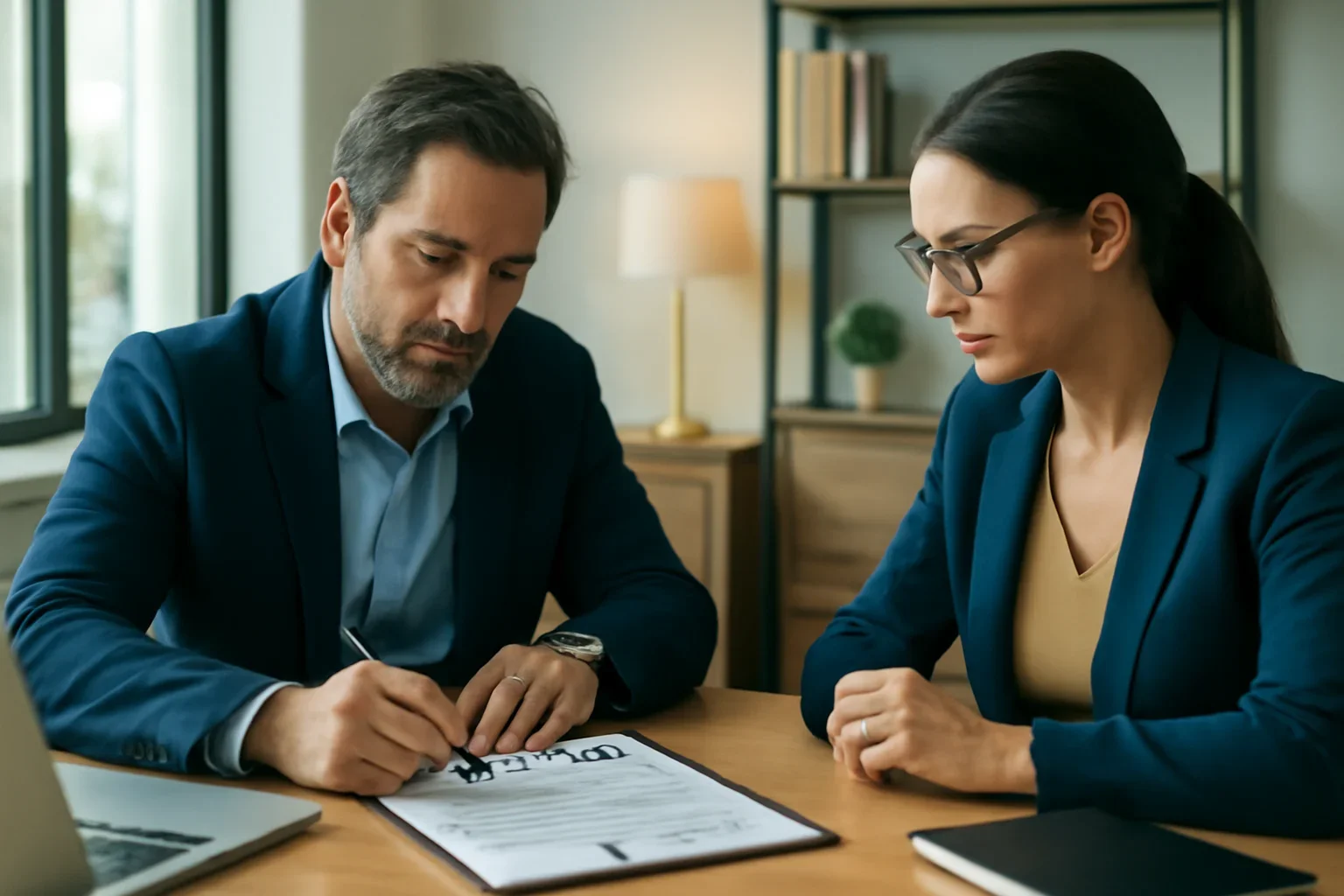Business owner reviewing sba loan vs. conventional loan options