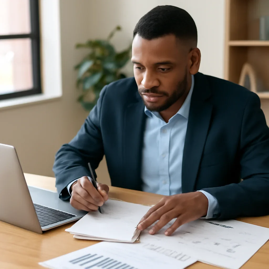 Business owner preparing for a conversation about secured vs. unsecured business loans