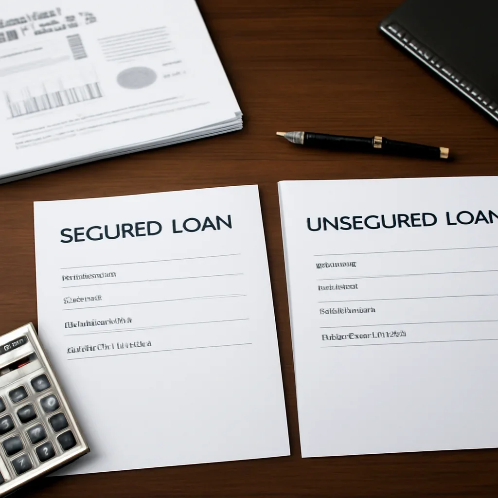 Documents and business details used to evaluate secured vs. unsecured business loans