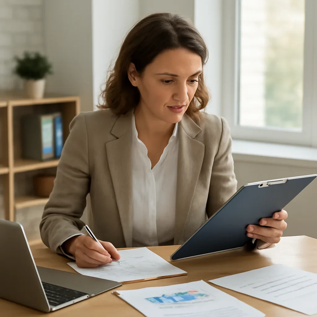 Business owner preparing for a conversation about export financing