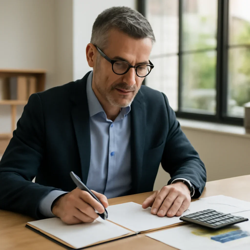 Business owner preparing for a conversation about fast business loans