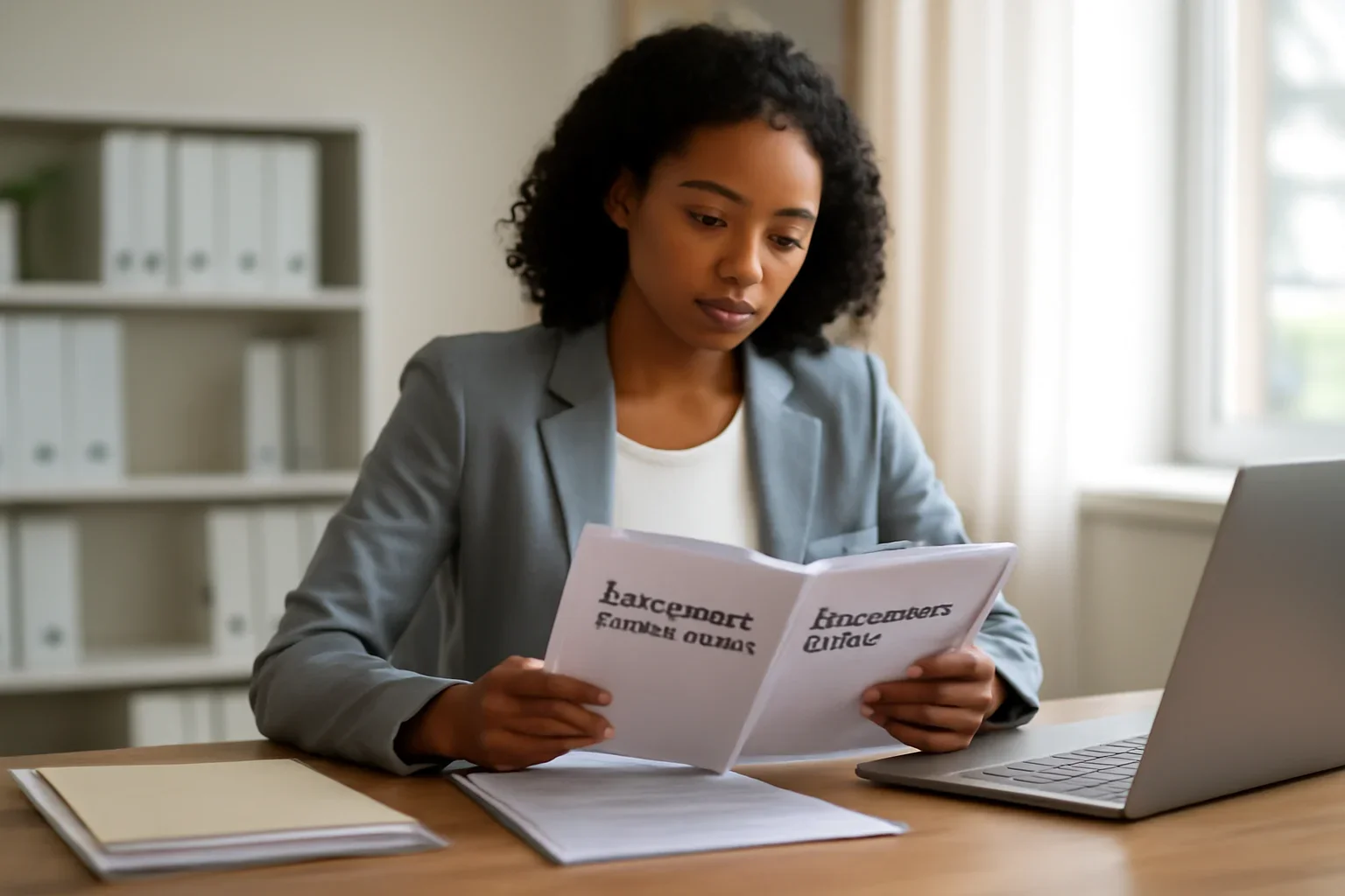 Business owner learning about business loan application guide
