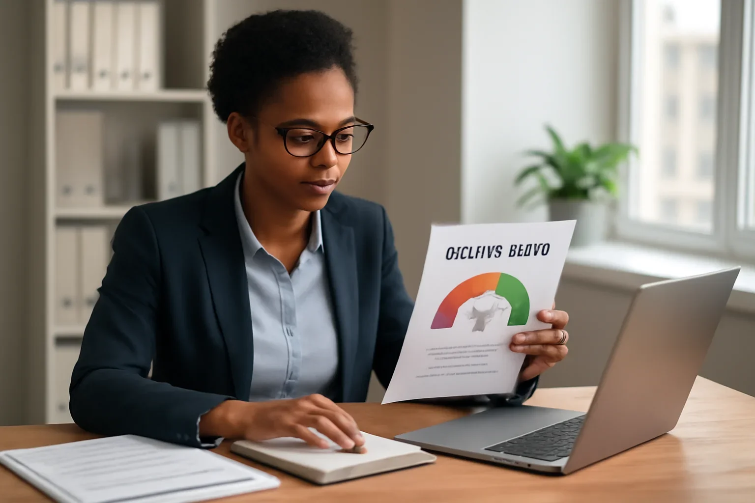 Business owner learning about credit scores for business loans