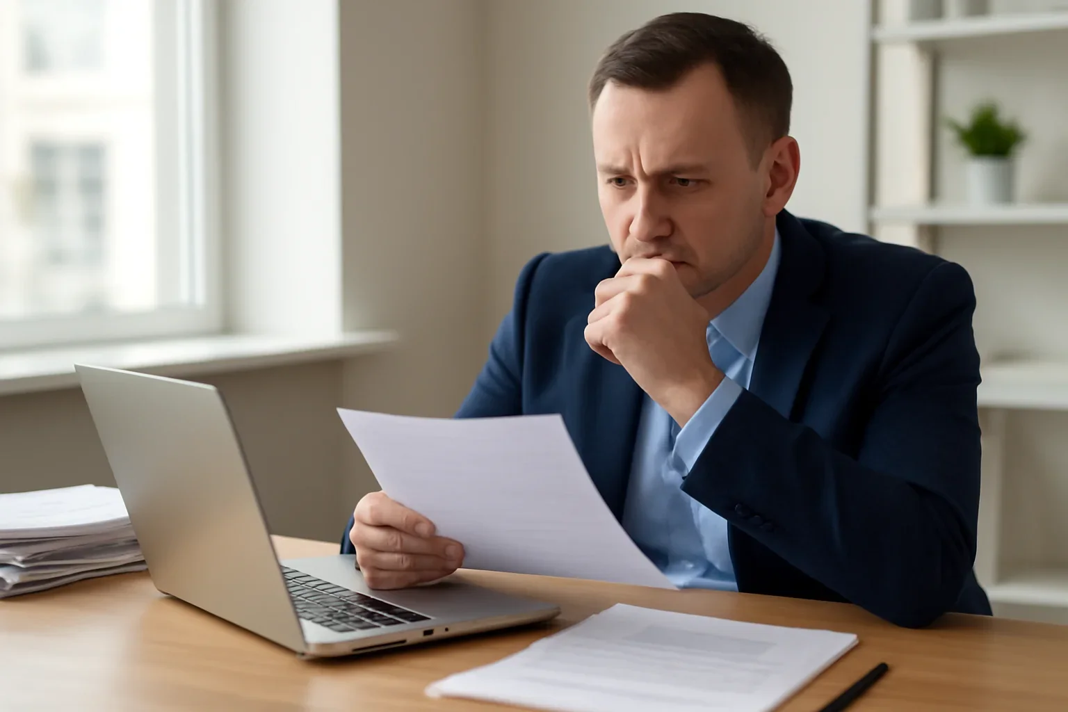 Business owner learning about what happens if a business loan defaults