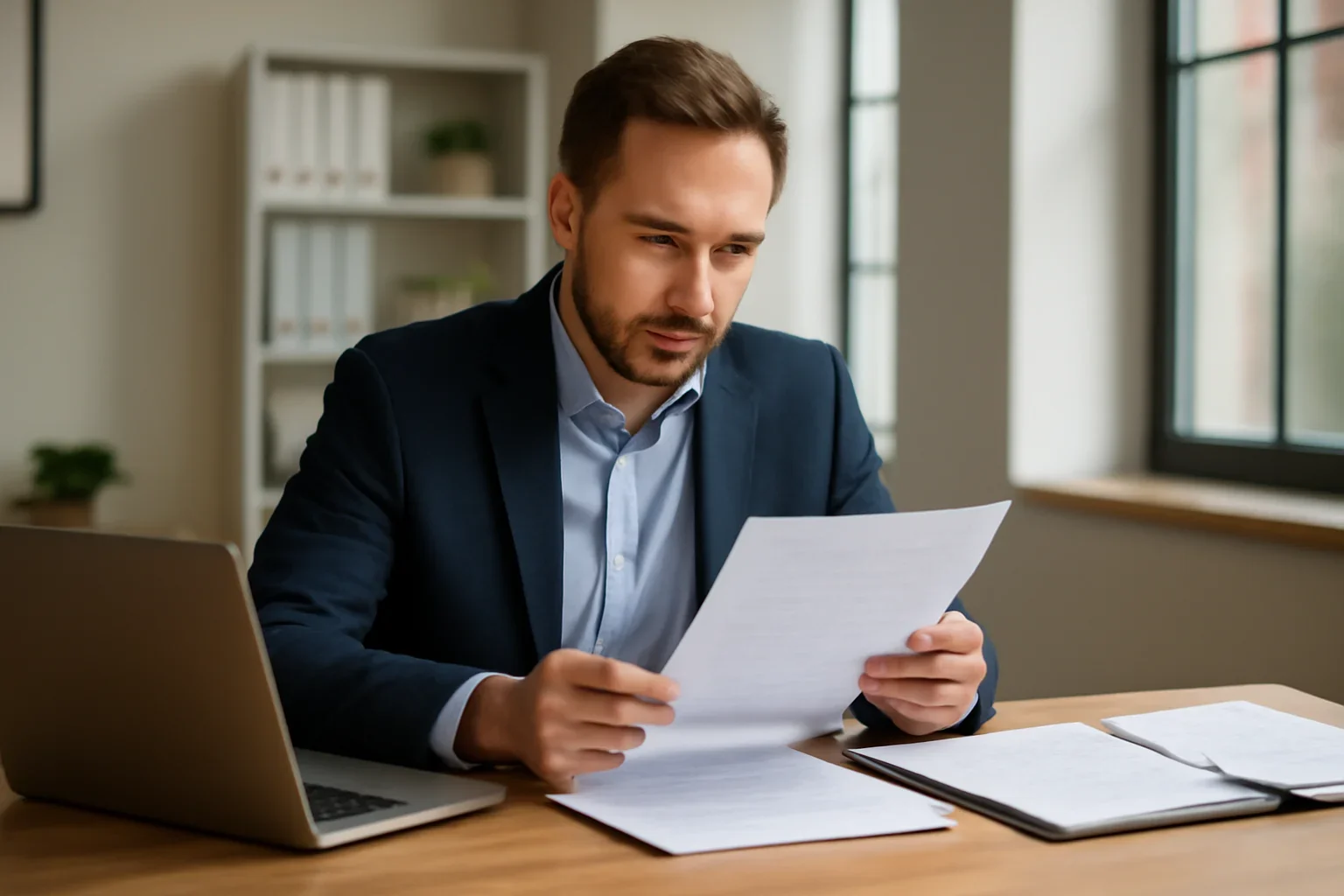 Business owner learning about business loan requirements
