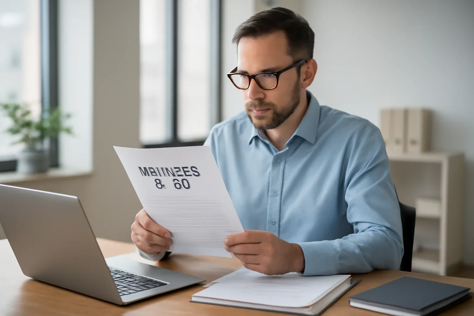 Business owner learning about business plan for a loan