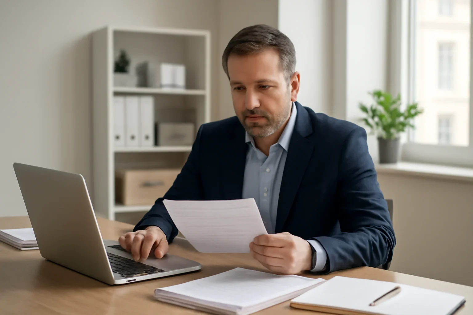 Business owner learning about how business loans work