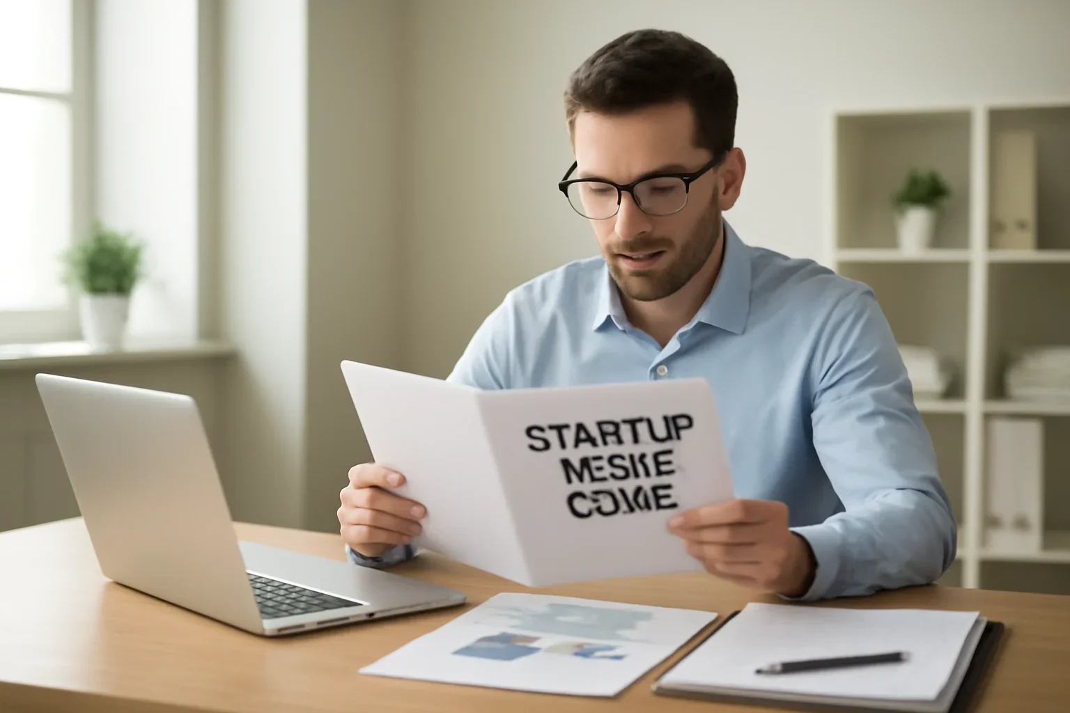 Business owner learning about startup costs guide