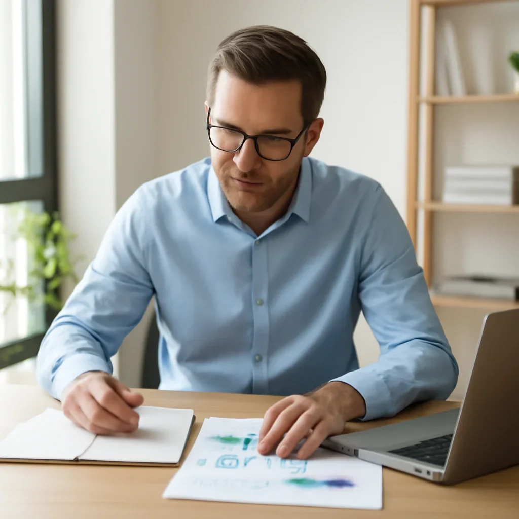 Business owner preparing for a conversation about hard money business loans