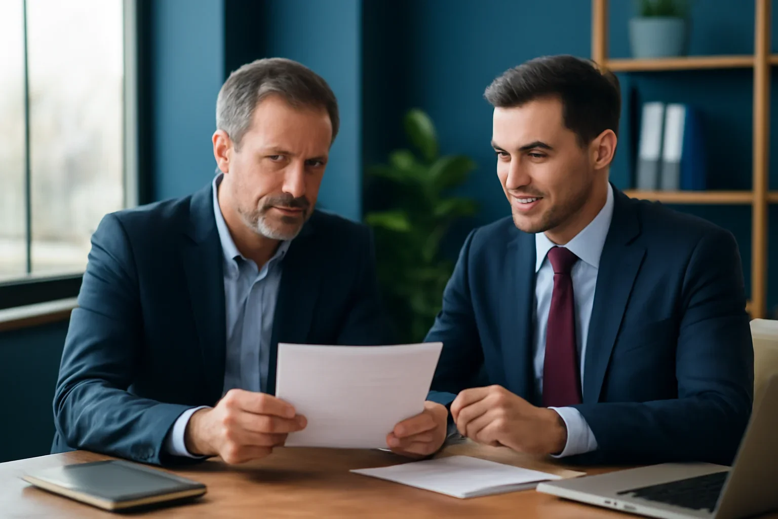 Business owner reviewing hard money business loans options
