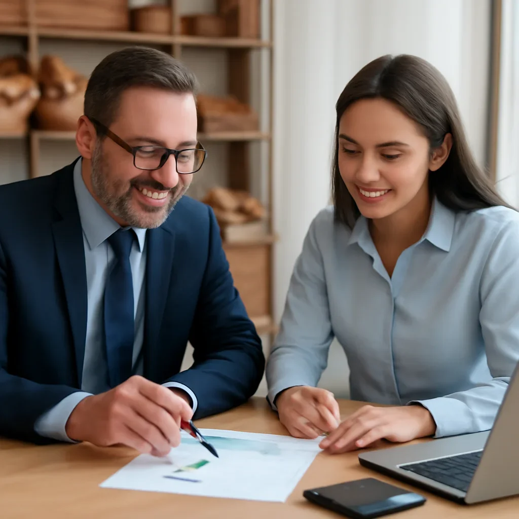 Business finance planning for a bakery company