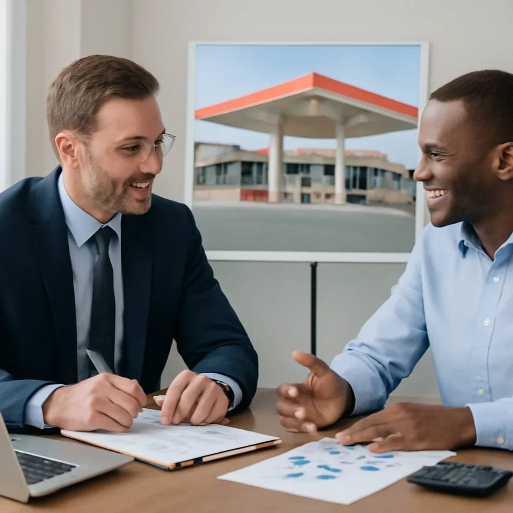 Business finance planning for a gas station company