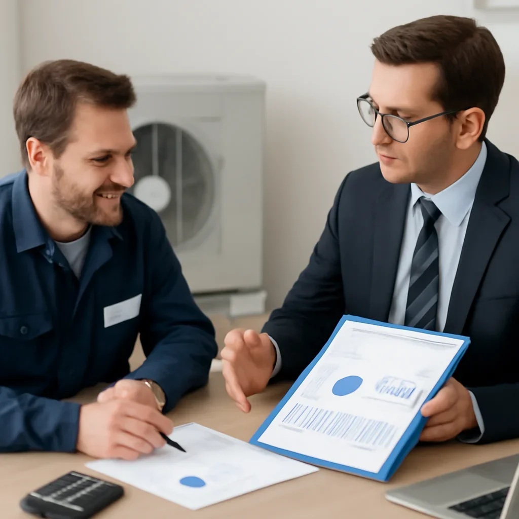 Business finance planning for a hvac company