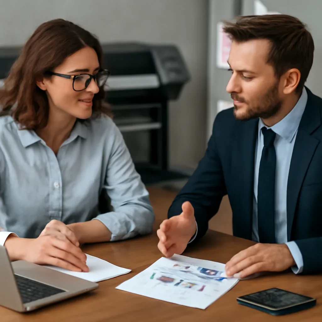 Business finance planning for a printing company