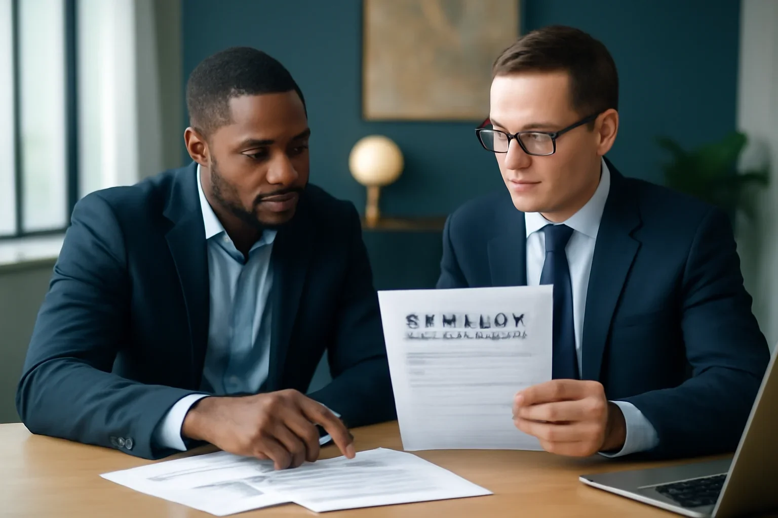 Business owner reviewing $1 million business loans options