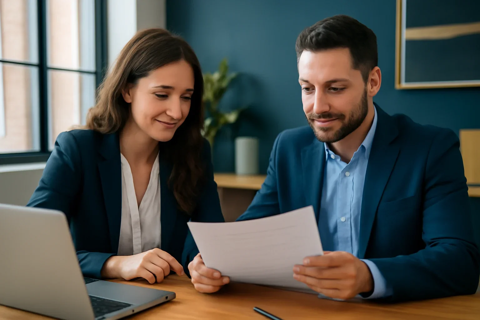 Business owner reviewing $5,000 business loans options