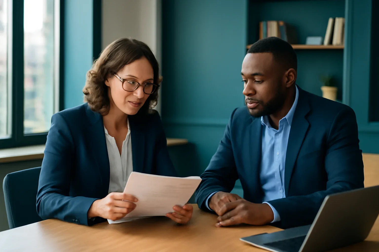 Business owner reviewing sba loans options