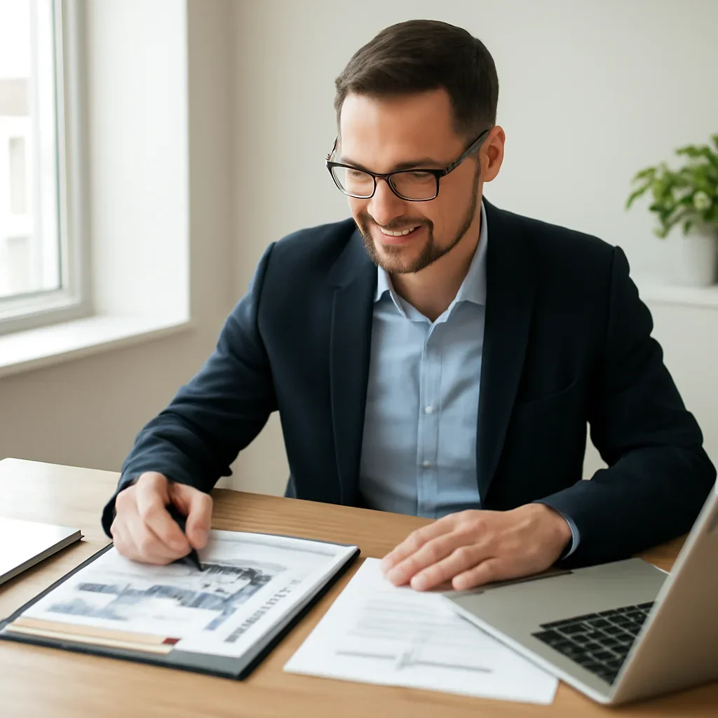 Business owner preparing for a conversation about secured business loans